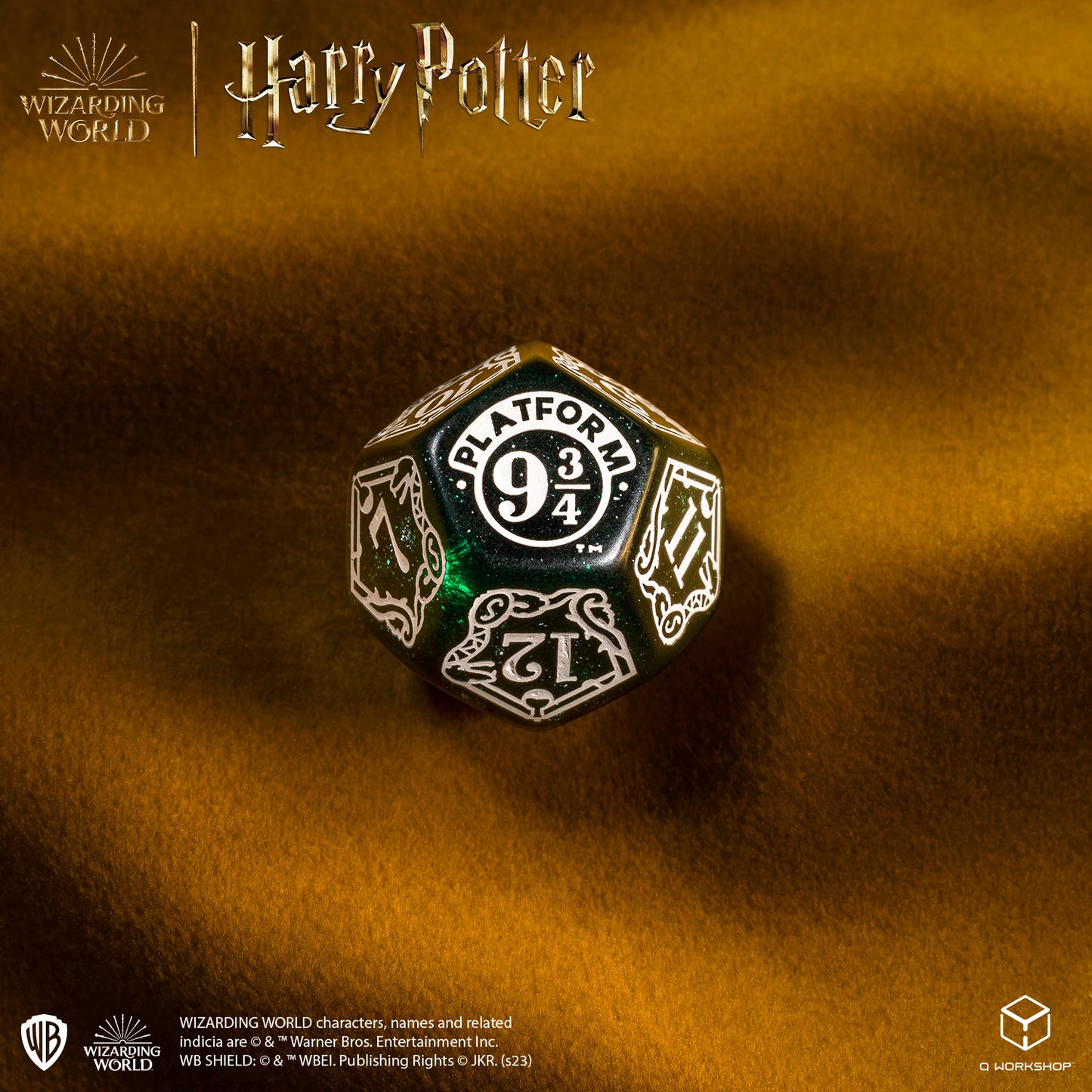 Harry Potter. Slytherin Modern Dice Set - Green