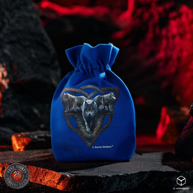 Anne Stokes Dice Pouch: Wolf Trio (Preorder)