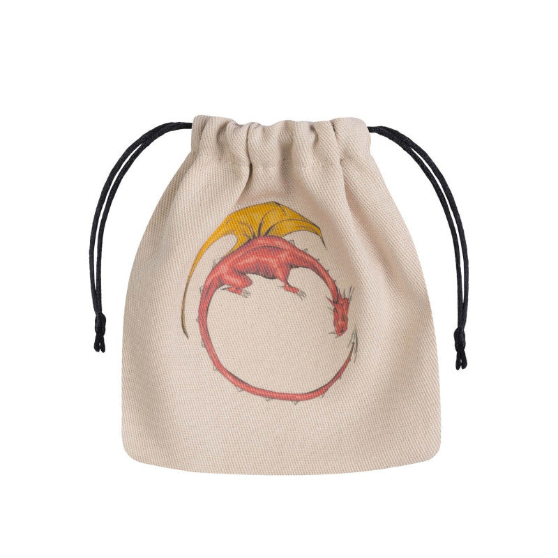 Dragon Beige & multicolor Dice Bag (Preorder)