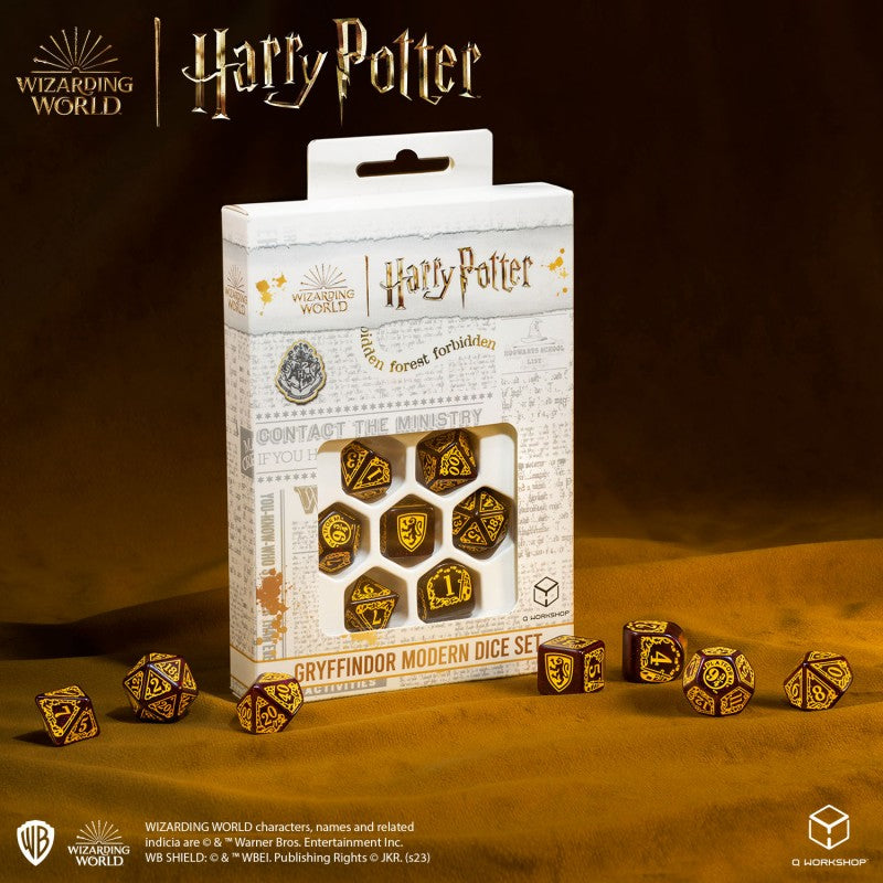 Harry Potter. Gryffindor Modern Dice Set - Red (Preorder)