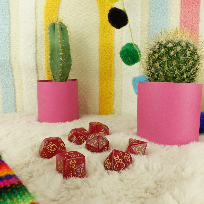 Llama Dice Set: Puffy (Preorder)