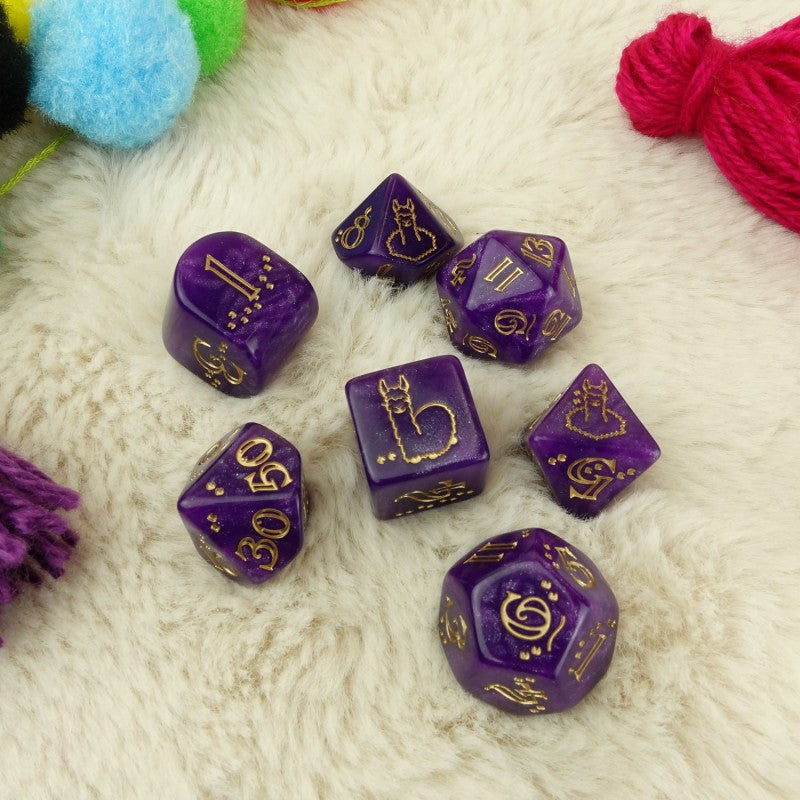Llama Dice Set: Zippy (Preorder)