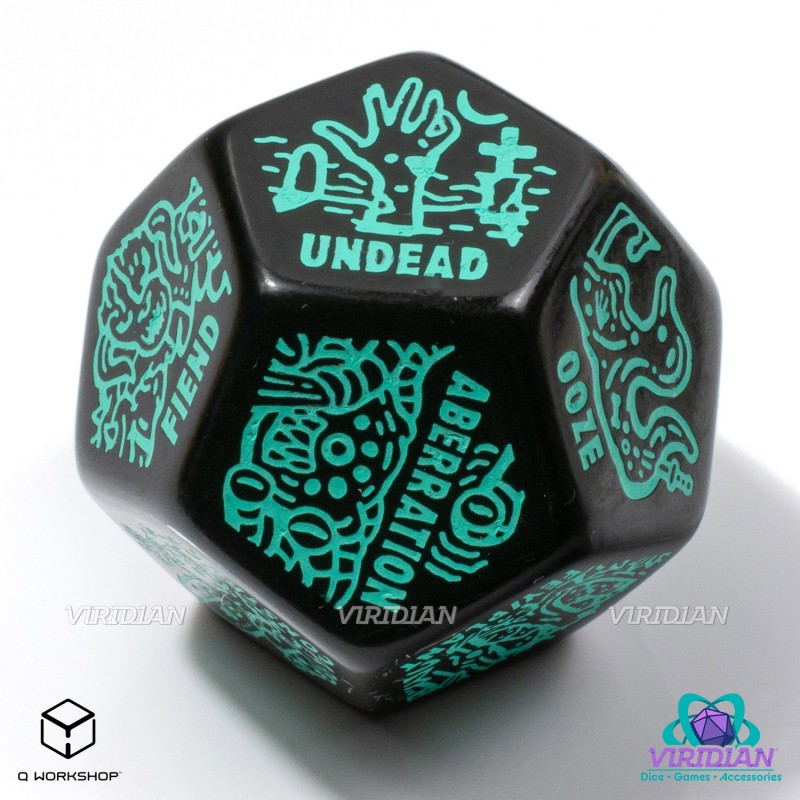 Monster Generator Die: Black&Turquise (Preorder)