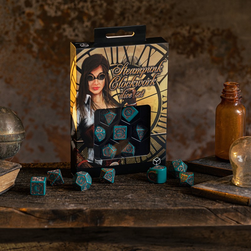 Steampunk Clockwork: Nautical Apparatus Modern Dice Set (Preorder)