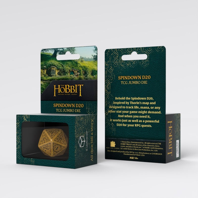 The Hobbit Spindown D20 - Solaris TCG Jumbo Die (Preorder)