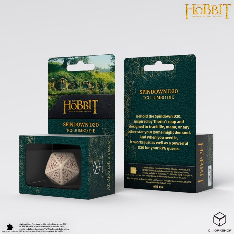 The Hobbit Spindown D20 - Terra TCG Jumbo Die (Preorder)