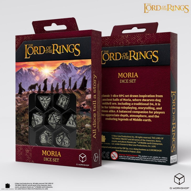 The Lord of the Rings: Moria - Glow in the dark Dice Set (Preorder)