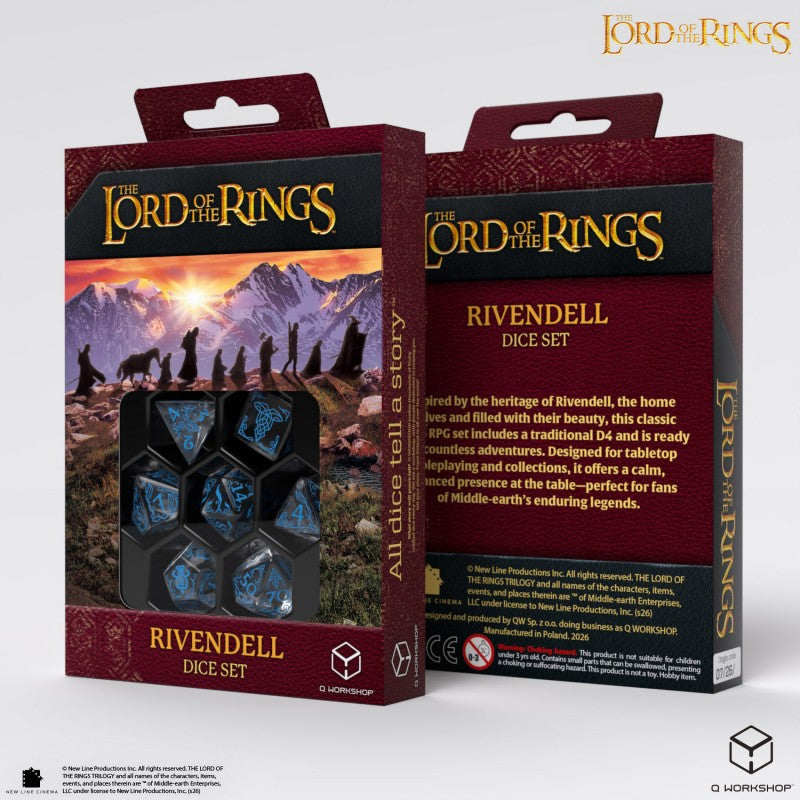 The Lord of the Rings: Rivendell Dice Set - Water (Preorder)