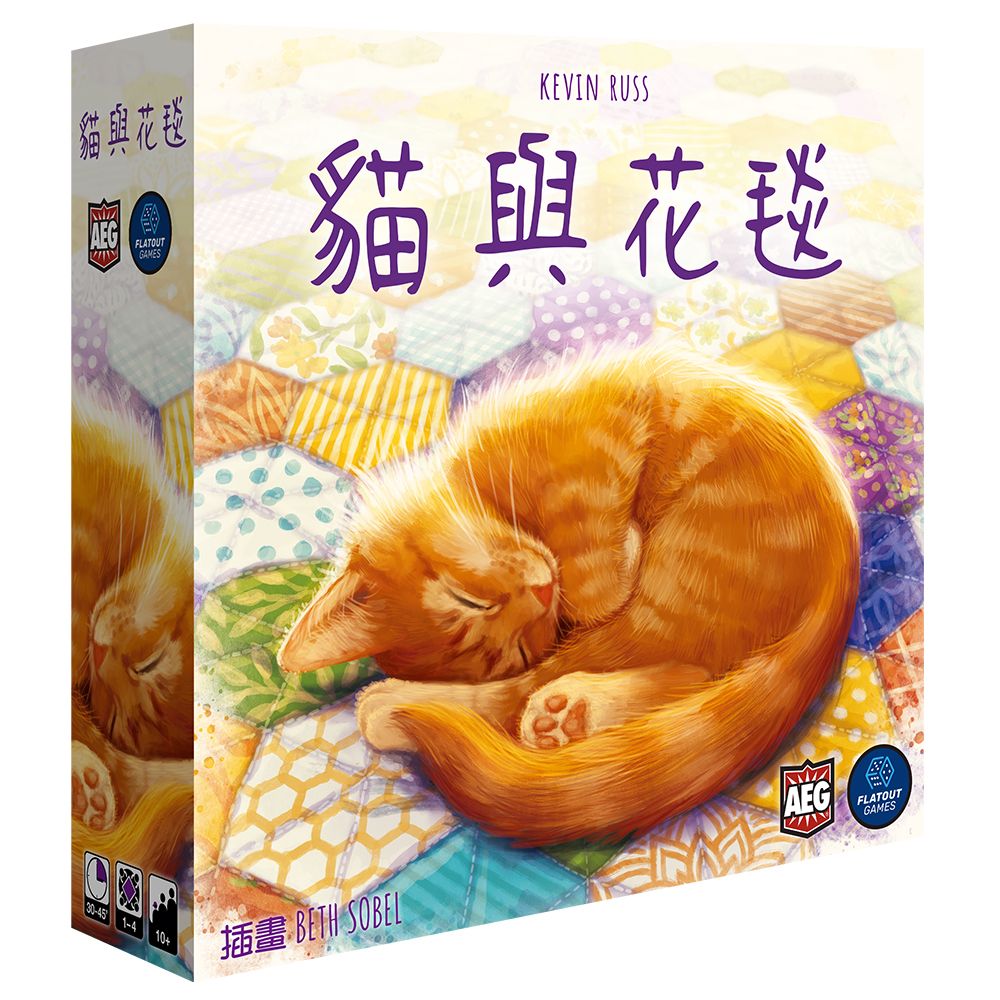 Calico 貓與花毯