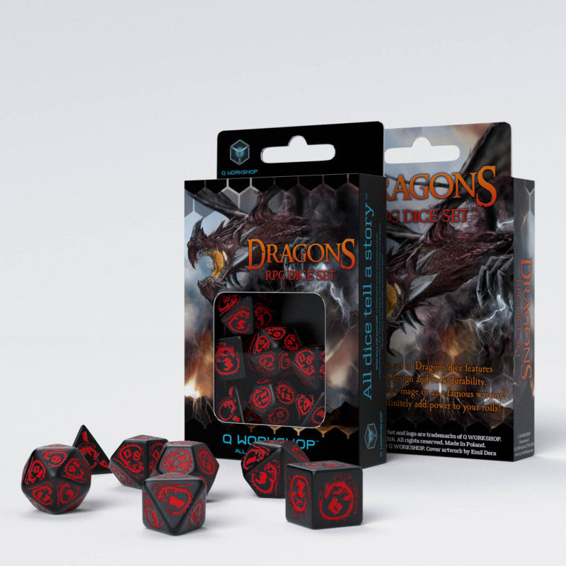 Dragons Dice Set: Onyx (Preorder)