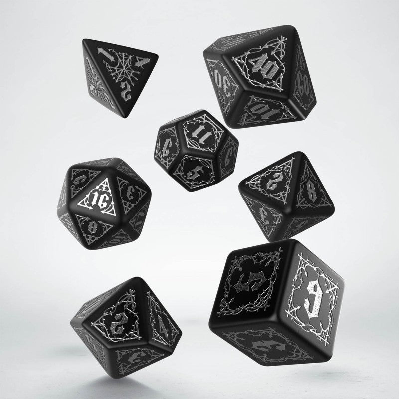 Bloodsucker Dice Set - Black & silver