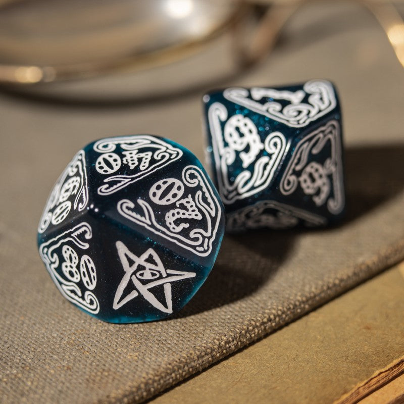 Call of Cthulhu Dice Set - Abyssal & white