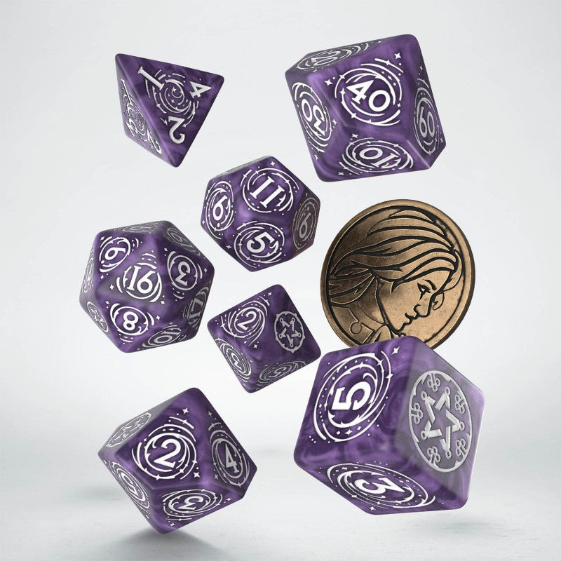 The Witcher Dice Set - Yennefer. Lilac and Gooseberries
