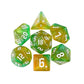 混色閃亮星光骰子 - 翠綠色混黃色（附骰袋）