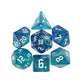 混色閃亮星光骰子 - 深藍綠色（附骰袋）