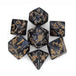梅花雕刻花紋骰子 - 黑色（附骰袋 - 獅子）