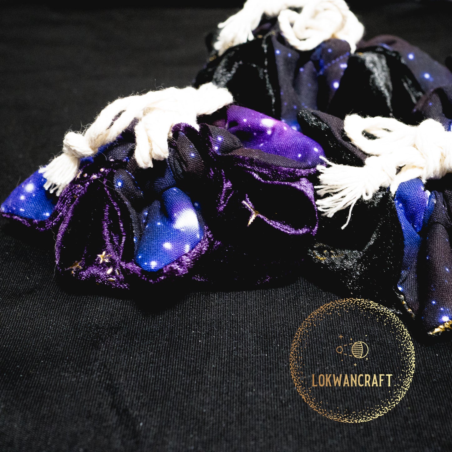 手工製骰袋 - 星空系列 (小) Handcrafted Dice pouch - Starry Sky (S)