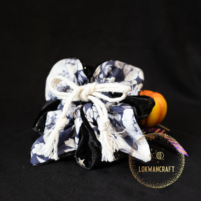 手工製骰袋 - 星空 X 骷髏 Handcrafted Dice pouch - Starry Sky X Skull