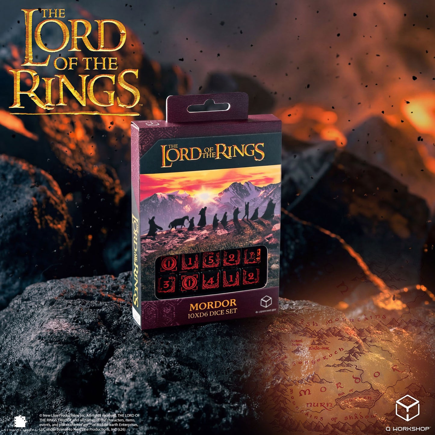 The Lord of the Rings: Mordor 10xD6 Dice Set (Preorder)