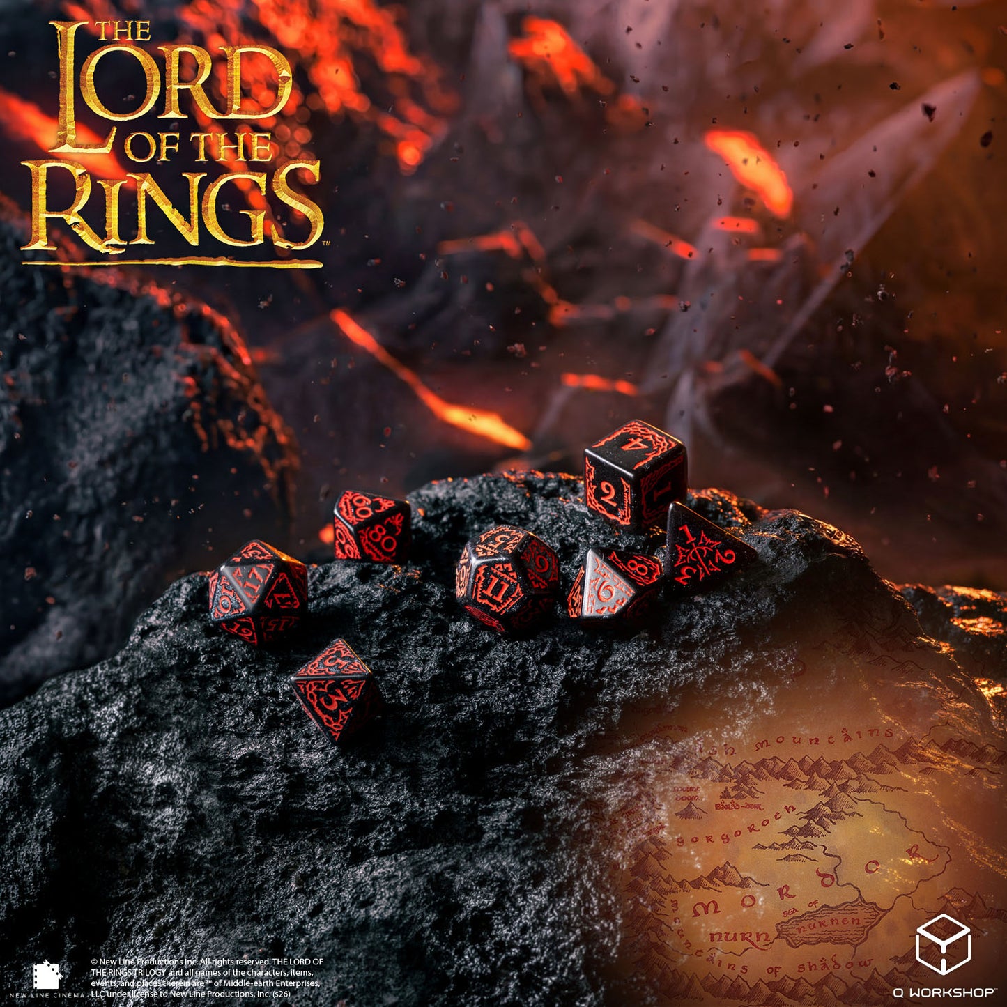 The Lord of the Rings: Mordor Dice Set (Preorder)