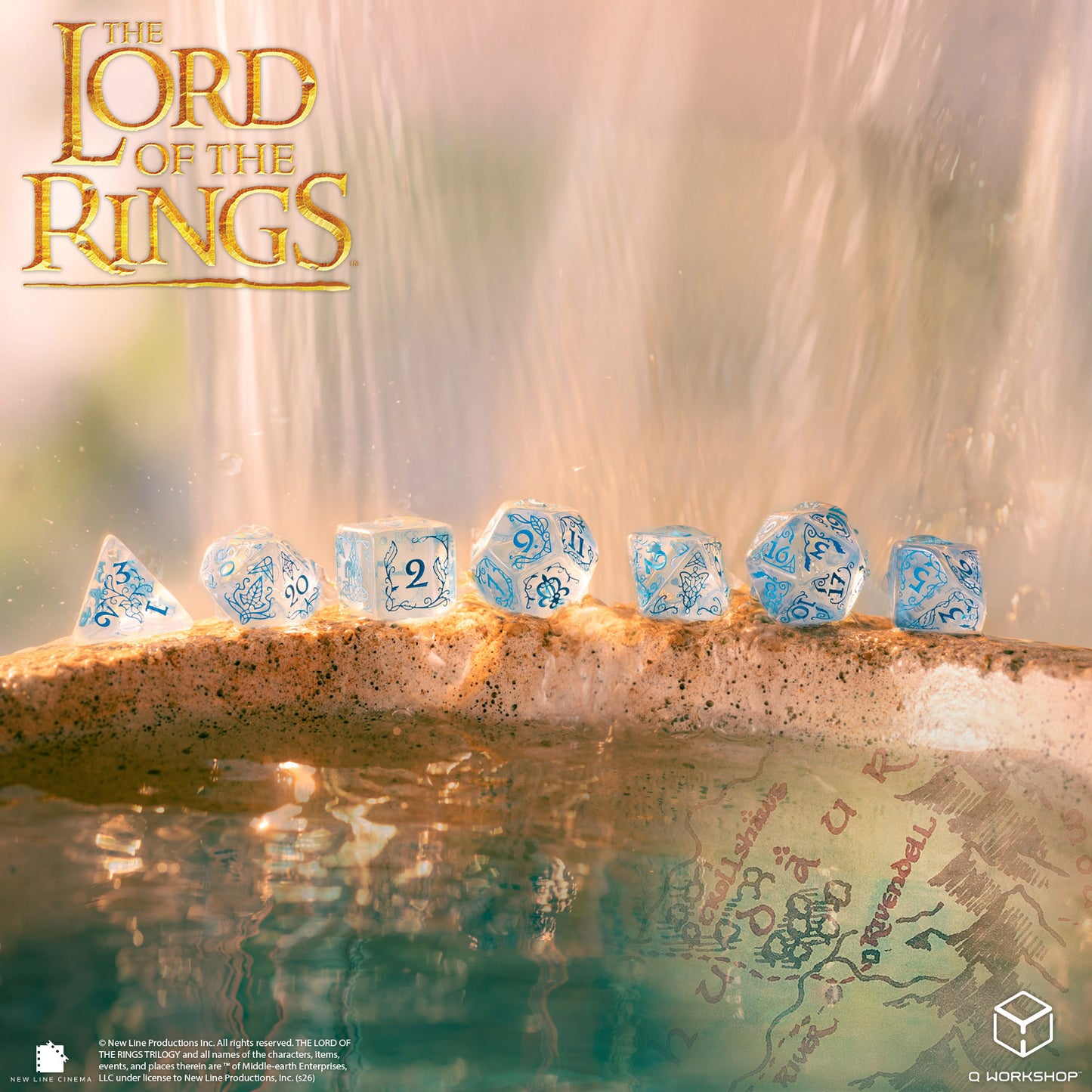 The Lord of the Rings: Rivendell Dice Set - Water (Preorder)