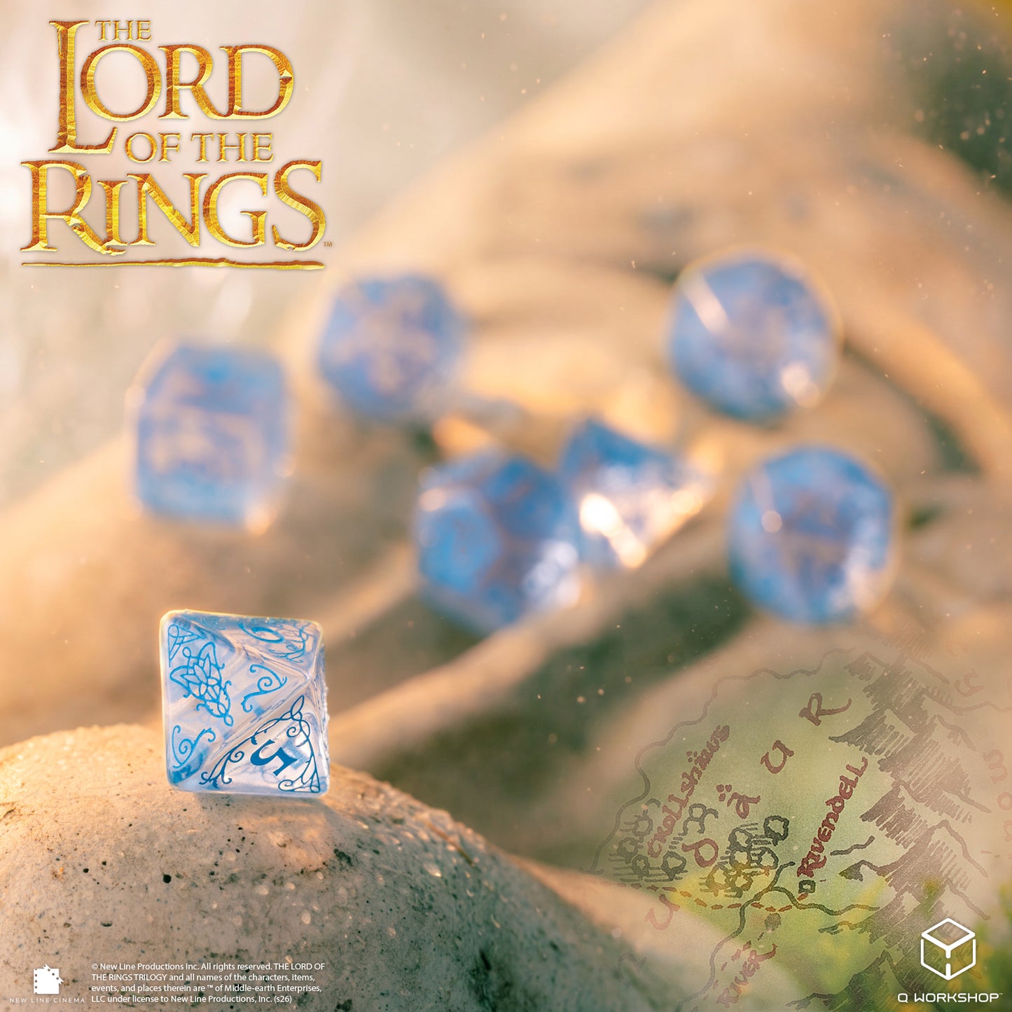 The Lord of the Rings: Rivendell Dice Set - Water (Preorder)
