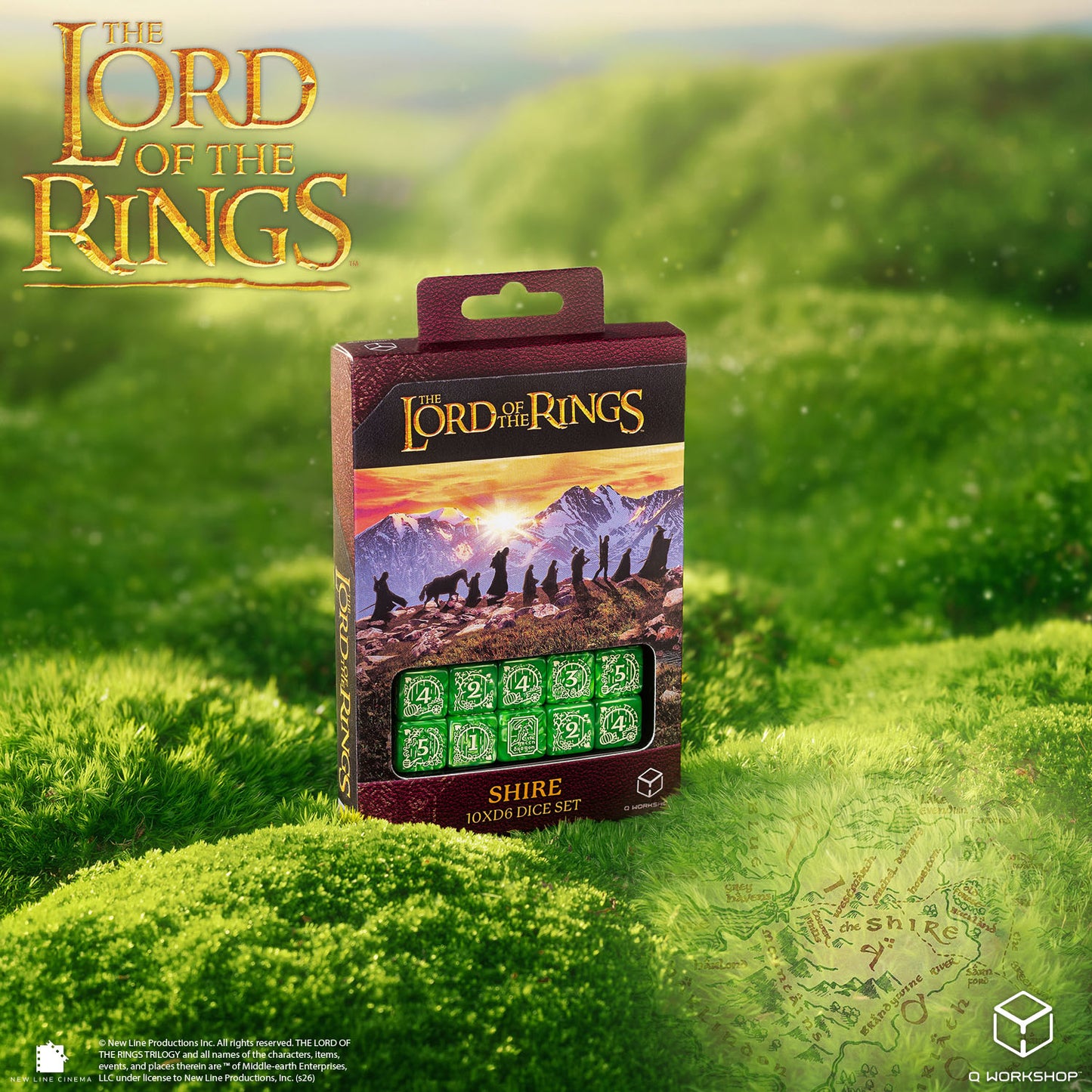 The Lord of the Rings: Shire 10xD6 Dice Set (Preorder)