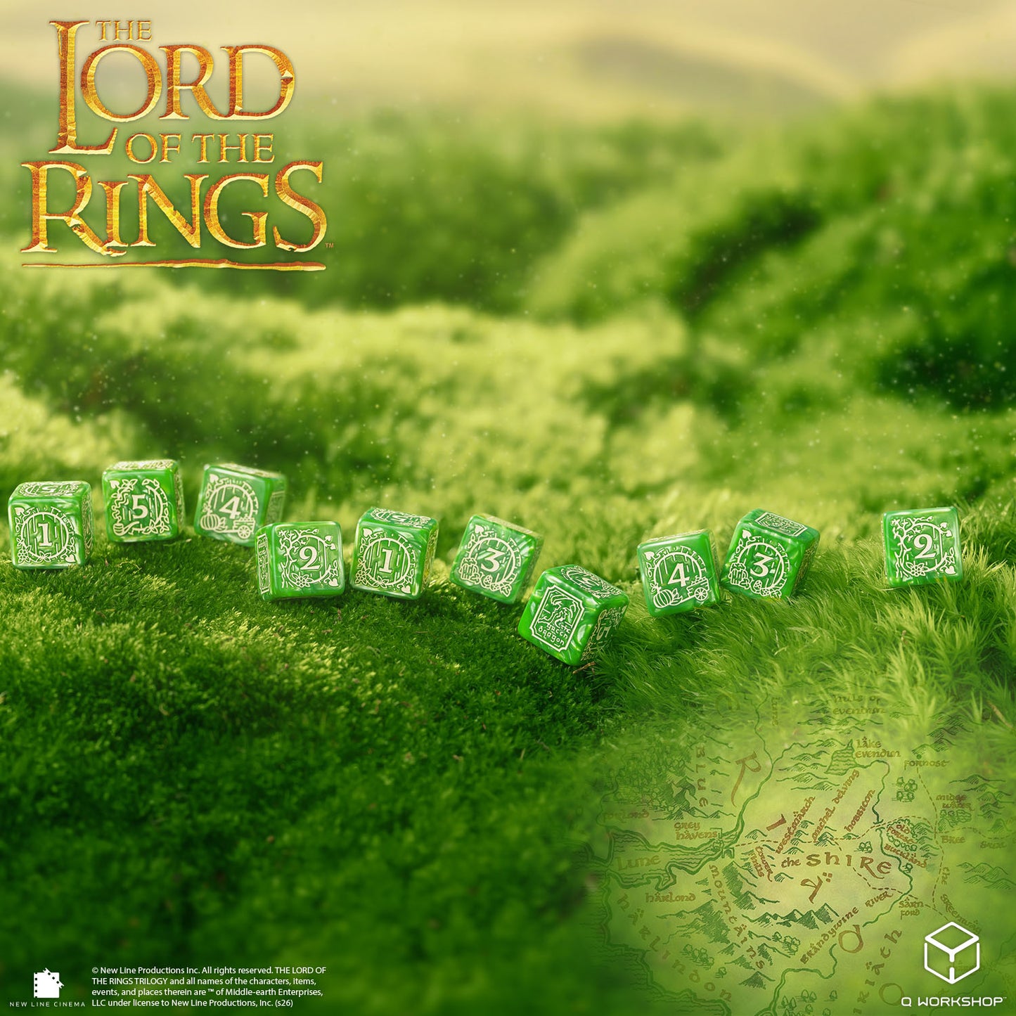 The Lord of the Rings: Shire 10xD6 Dice Set (Preorder)