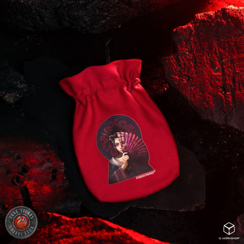 Anne Stokes Dice Pouch: Geisha Skull (Preorder)