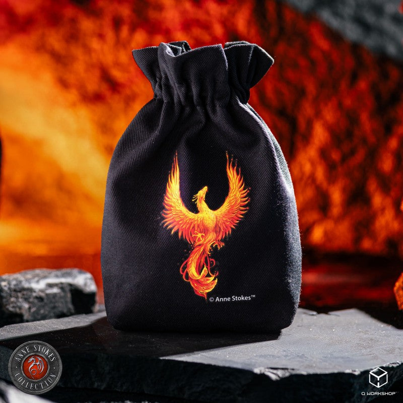 Anne Stokes Dice Pouch: Phoenix (Preorder)