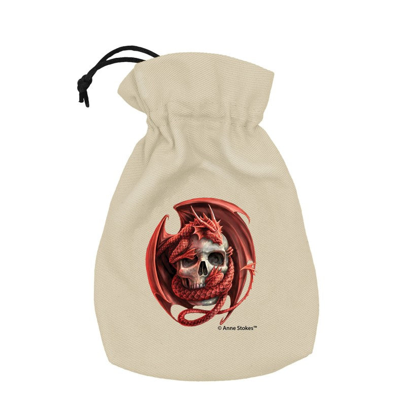 Anne Stokes Dice Pouch: Skull Embrace (Preorder)
