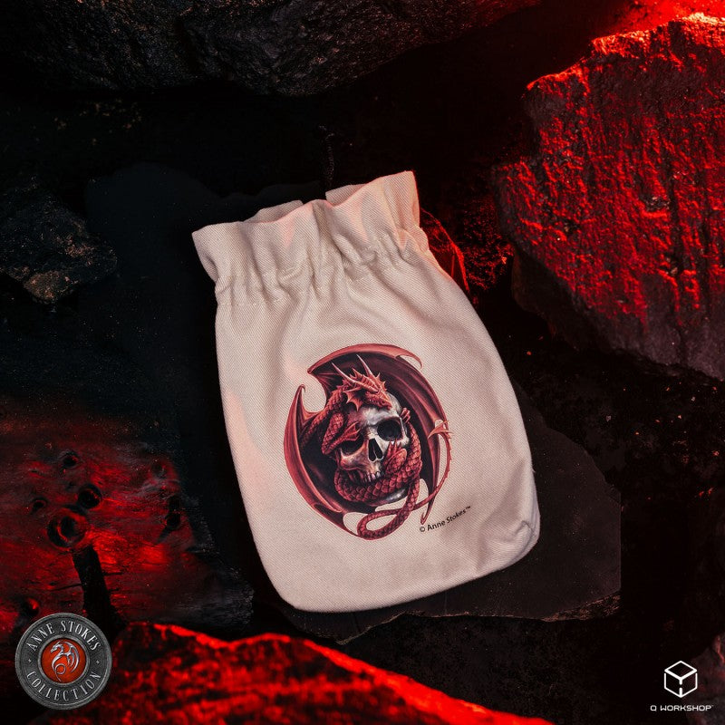 Anne Stokes Dice Pouch: Skull Embrace (Preorder)