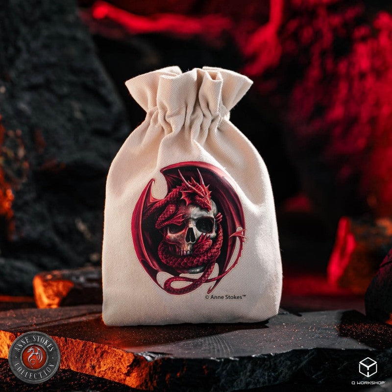 Anne Stokes Dice Pouch: Skull Embrace (Preorder)