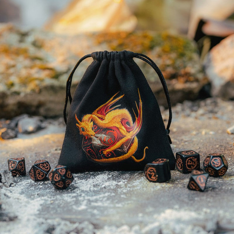 Dragon Black & adorable Dice Bag (Preorder)