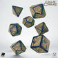 Call of Cthulhu 7th Edition - Blue-green & Gold Dice Set (Preorder)