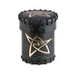 Call of Cthulhu Black & green-golden Leather Dice Cup (Preorder)