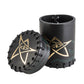Call of Cthulhu Black & green-golden Leather Dice Cup (Preorder)