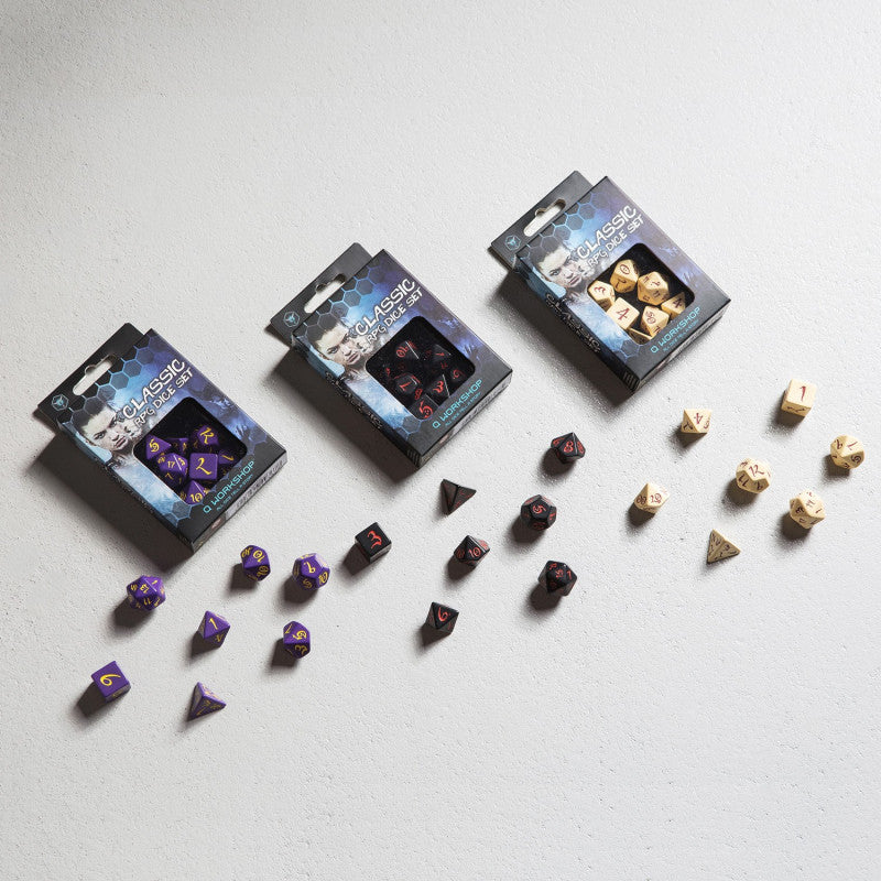 Classic RPG Black & red Dice Set (Preorder)