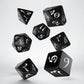Classic RPG Black & white Dice Set (Preorder)