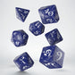 Classic RPG Cobalt & white Dice Set (Preorder)
