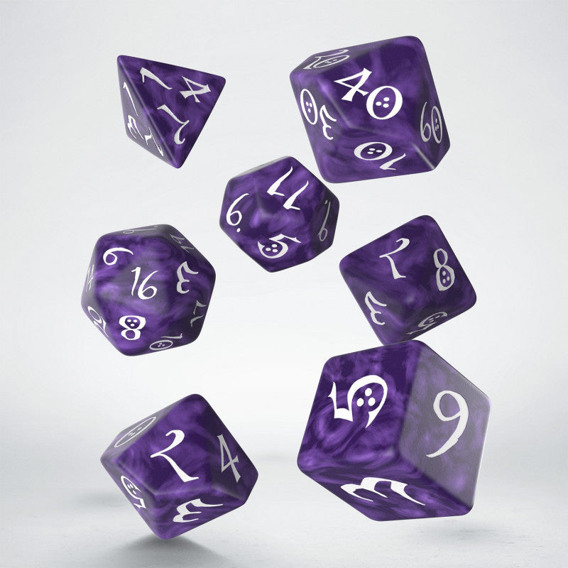 Classic RPG Lavender & white Dice Set (Preorder)