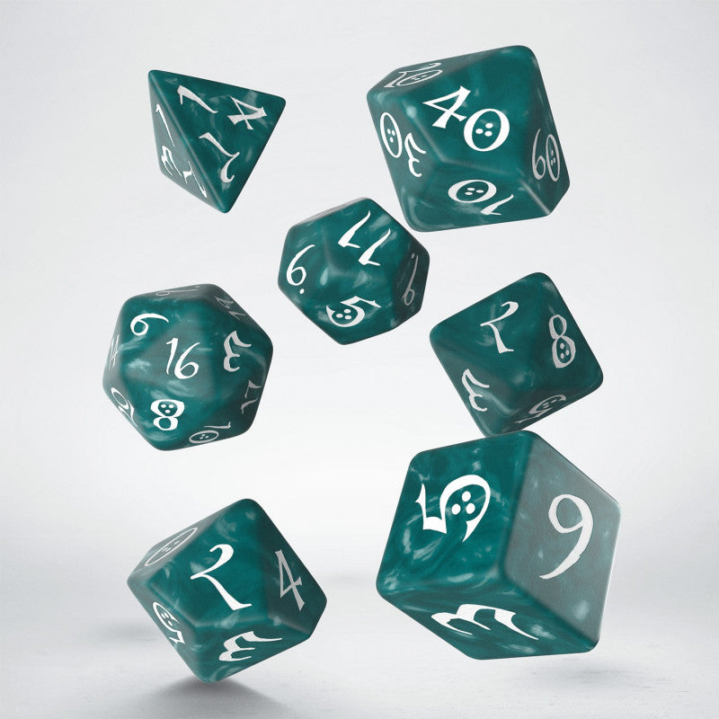 Classic RPG Stormy & white Dice Set (Preorder)