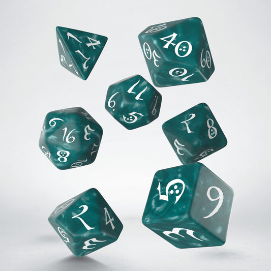 Classic RPG Stormy & white Dice Set (Preorder)