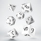 Classic RPG White & black Dice Set (Preorder)