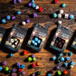 Classic Runic Glacier & white Dice Set (Preorder)