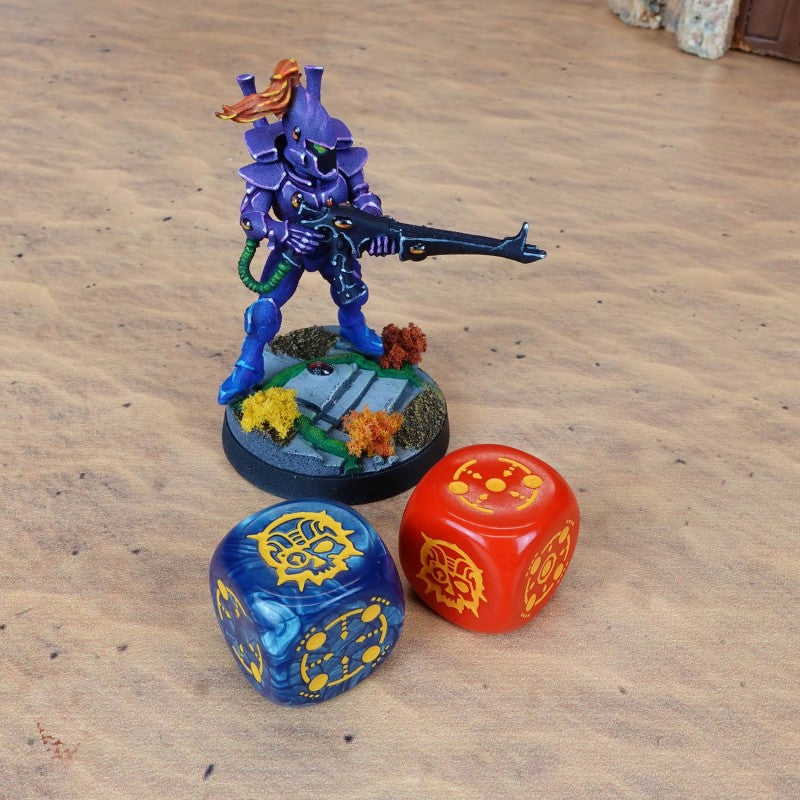Crosshairs Compact D6: Cobalt&Red (Preorder)