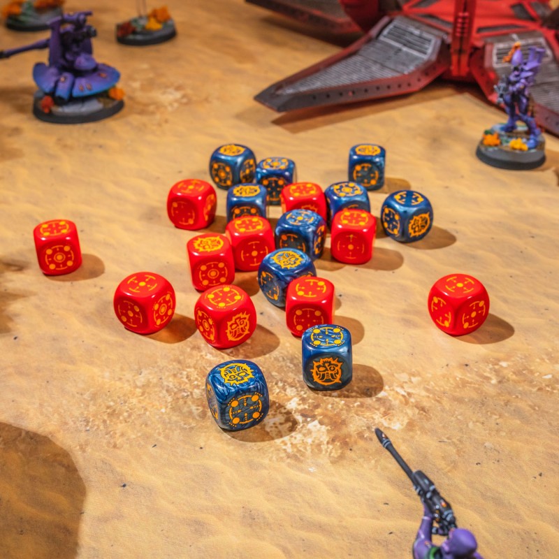 Crosshairs Compact D6: Cobalt&Red (Preorder)