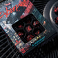 Cyberpunk Red Dice Set - Blood over Chrome (Preorder)
