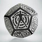 D12 Black & white Hit Location die (Preorder)