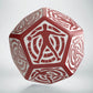 D12 Red & white Hit Location die (Preorder)